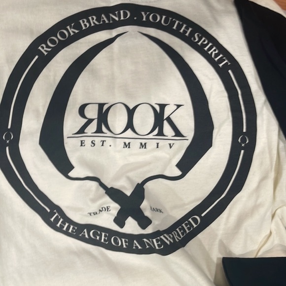 Rook Raglan Henley Tee (M) White - Picture 4 of 6